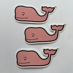Vineyard Vines • pink whale stickers set of three 3 #EDSFTG